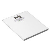 Paarse naaimachine, speciaal aangepast notitieblok (Schuin)