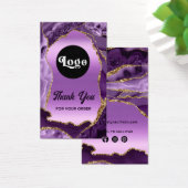 Paarse naald voor de folie visitekaartje (Bureau)