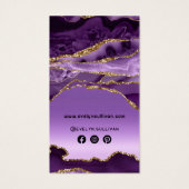 Paarse naald voor de folie visitekaartje (Achterkant)