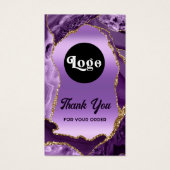 Paarse naald voor de folie visitekaartje (Voorkant)