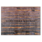 Paarse naam marmer roos gold modern snijplank (Voorkant)