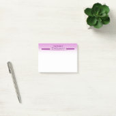 Paarse naam Showcase Post-it Notes (Kantoor)