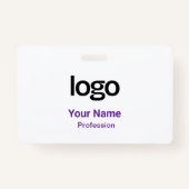 Paarse naam Tags Badges (Voorkant)