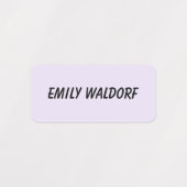 Paarse Naamlabels voor Kinderkleding School Labels (Design 1)