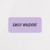 Paarse Naamlabels voor Kinderkleding School Labels (Design 2)