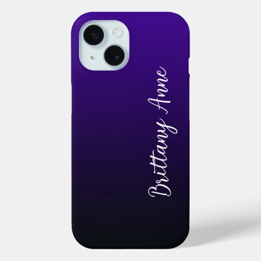Paarse naar zwart Case-Mate iPhone case (Achterkant)