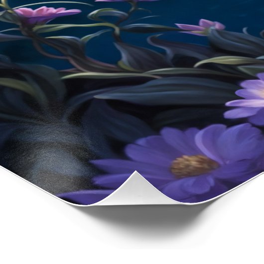 Paarse nacht fee perfect poster (Hoek)