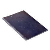 Paarse nachtsterren in het veld Faded Notitieboek (Rechterzijde)