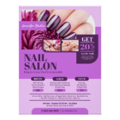 Paarse nagelsalon, make-up artiest - Glossy Perfect Poster (Voorkant)