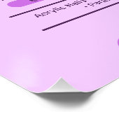 Paarse nagelsalon, make-up artiest - Glossy Perfect Poster (Hoek)