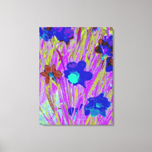 'Paarse narcissen' Canvasprint met lijst Canvas Afdruk (Voorkant)