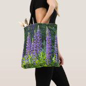 Paarse Native Minnesota Lupine Tote Bag (Dichtbij)