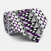 Paarse Native Sun en Rain Tie Stropdas (Opgerold)