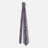Paarse Native Sun en Rain Tie Stropdas (Achterkant)