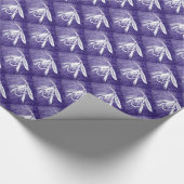"Paarse natte" forel- en vulpapier Cadeaupapier (Hoek)