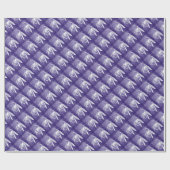 "Paarse natte" forel- en vulpapier Cadeaupapier (Vlak)