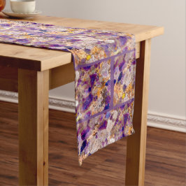 Paarse Natuur collage Medium Tafelloper