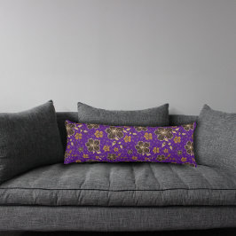 Paarse natuurlijke bloem body pillow lichaamskussen