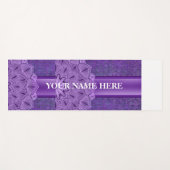 Paarse Natuurlijke Mandala Floral Yogamat (Voorkant (horizontaal))