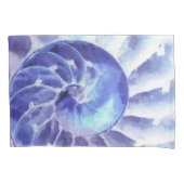 Paarse Nautilus Art Kussensloop (Voorkant)