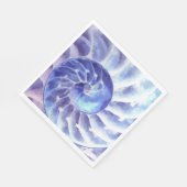 Paarse Nautilus Art Servet (Hoek)