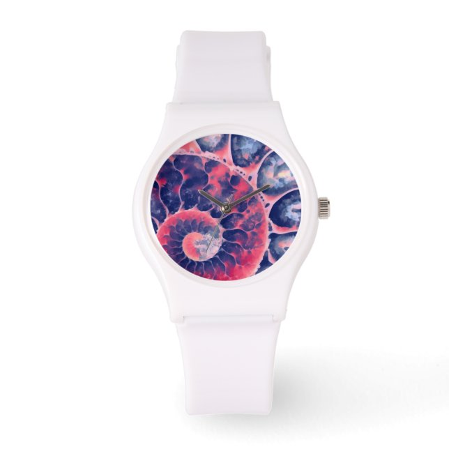 Paarse Nautilus Horloge (Voorkant)