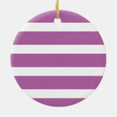 Paarse Nautische monogram Keramisch Ornament (Achterkant)