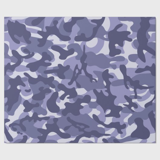 Paarse Navy Camouflage Cadeaupapier (Zoom)