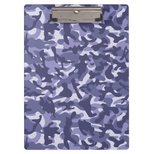Paarse Navy Camouflage Klembord (Voorkant)
