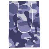Paarse Navy Camouflage Medium Cadeauzakje (Achterkant)