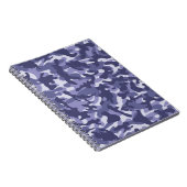 Paarse Navy Camouflage Notitieboek (Rechterzijde)