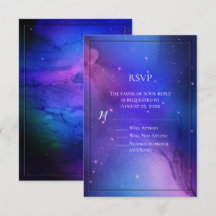 Paarse Nebula Celestial Art buitenruimtetracewedde