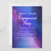 Paarse Nebula Celestial Art buitenruimtetracewedde Kaart (Voorkant)