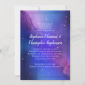 Paarse Nebula Celestial Art buitenruimtetracewedde Kaart (Voorkant)