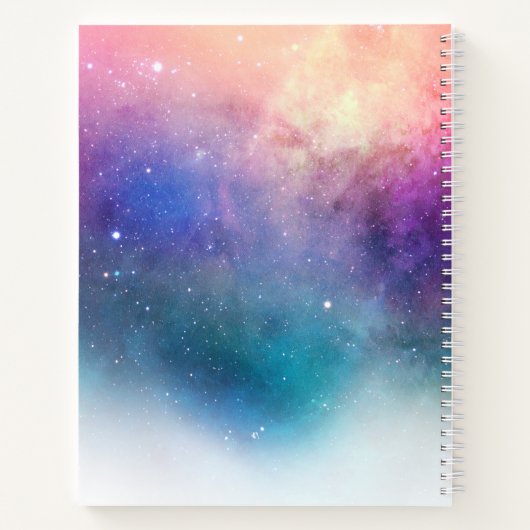 Paarse Nebula Notitieboek (Achterkant)