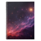 Paarse Nebula Notitieboek (Voorkant)