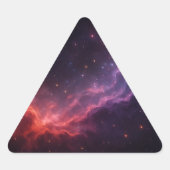 Paarse Nebula Sticker (Voorkant)