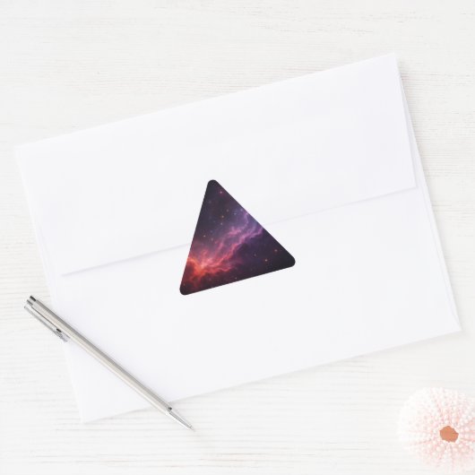 Paarse Nebula Sticker (Envelop)