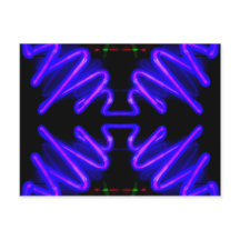 Paarse Neon Arrows 8 - Urban City Art