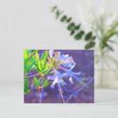 Paarse Neon Briefkaart (Staand voorkant)