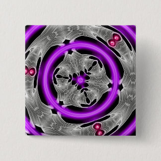 Paarse Neon Graphic Art Button