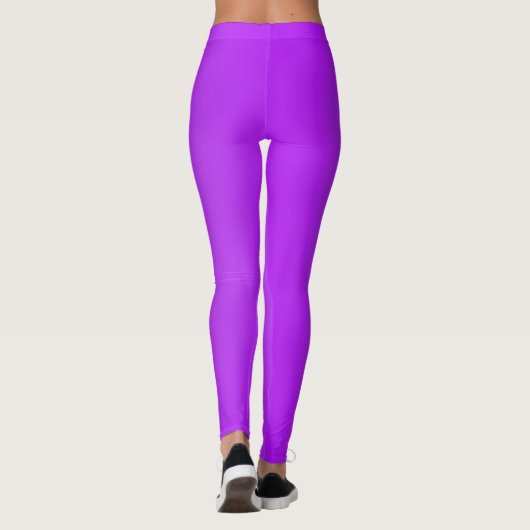 Paarse Neon Leggings (Achterkant)