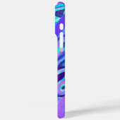 Paarse Neon Marmer Textuur Abstracte Vloeibare Ver Case-Mate iPhone Case (Achterkant / Links)