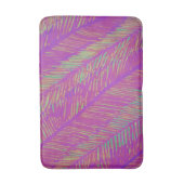 Paarse Neon Palms Bath Mat (Voorkant Verticaal)