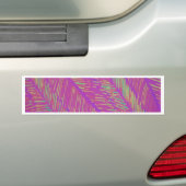 Paarse Neon Palms Bumpersticker (Op auto)
