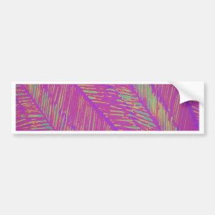 Paarse Neon Palms Bumpersticker