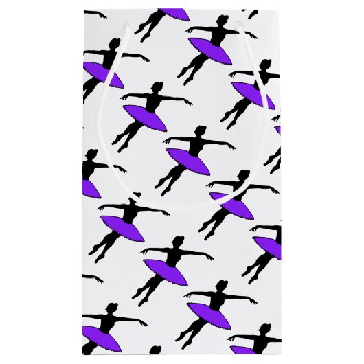 Paarse Neon Tutu Ballerina Ballet Dance Teacher Klein Cadeauzakje (Achterkant)