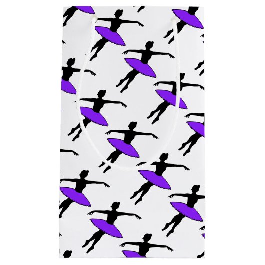 Paarse Neon Tutu Ballerina Ballet Dance Teacher Klein Cadeauzakje (Voorkant)