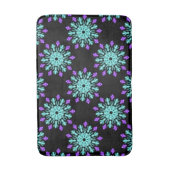 Paarse neonbloem badmat (Voorkant Verticaal)