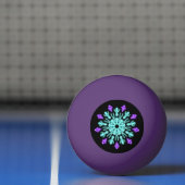 Paarse neonbloem pingpongbal (Net)